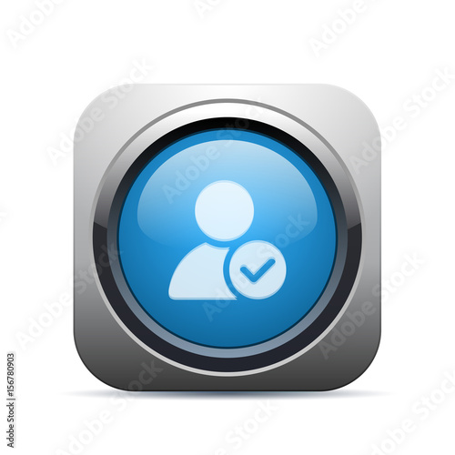 Square Push-Button - Vector