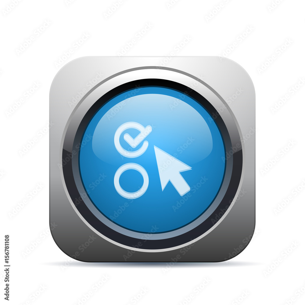 Square Push-Button - Vector Square Push-Button - Vector