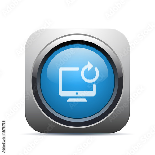 Square Push-Button - Vector