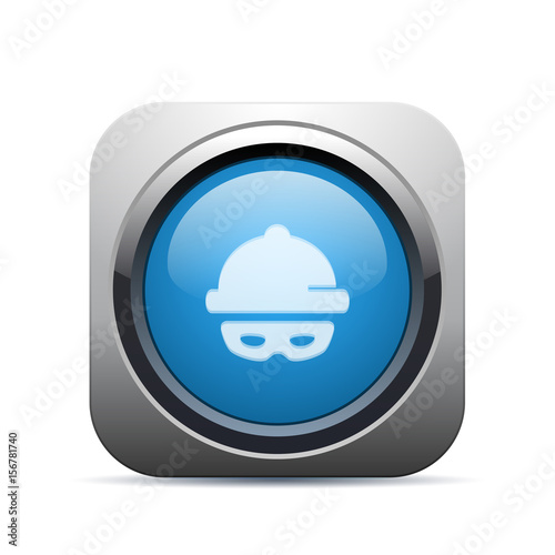 Square Push-Button - Vector