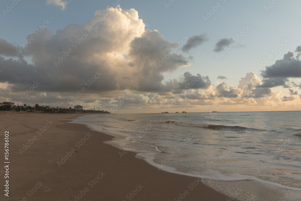 Sunrise in Cabo Branco beach - Joao Pessoa (PB), Brazil