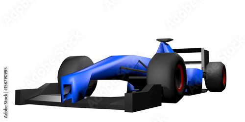 3D render racing car