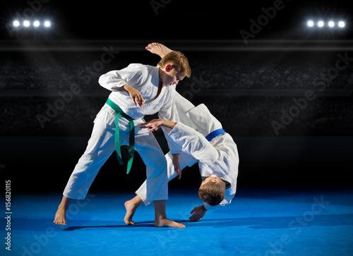 Boys martial arts fighters © Boris Riaposov