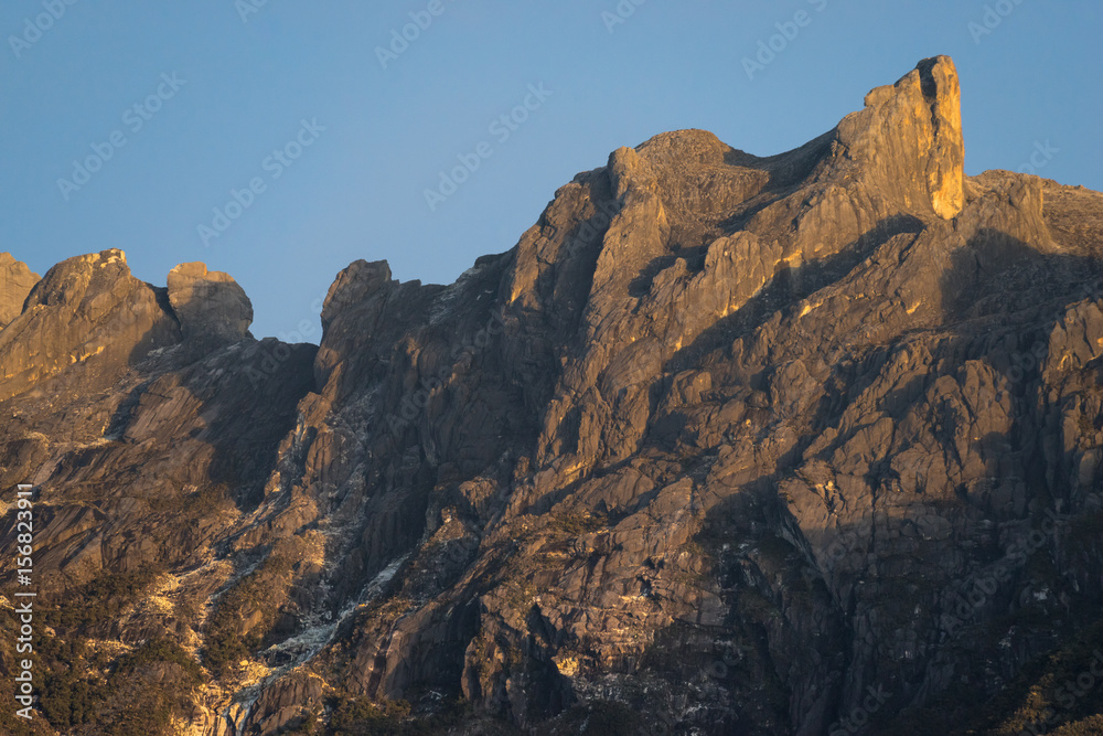 View part of Mount Kinabalu from Kundasang village, Sabah. The highest mountain in Malaysia with elevation is 4095m and it famous among tourist. View part of Mount Kinabalu from Kundasang village, Sabah. The highest mountain in Malaysia with elevation is 4095m and it famous among tourist.
