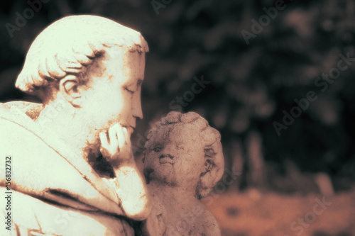 Canvas Print St Pancras, the Patron Saint of Children Statue