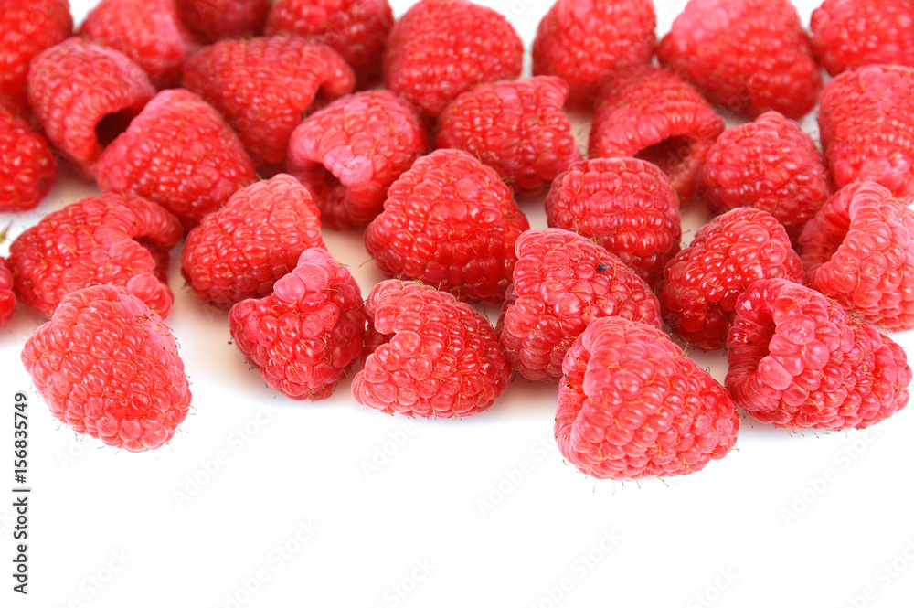 fresh raspberry isolated on white background fresh raspberry isolated on white background
