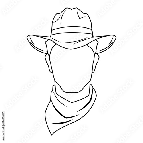 cowboy man cartoon character, modern western cattle hurdlers in traditional cowboy outfit. vector illustration