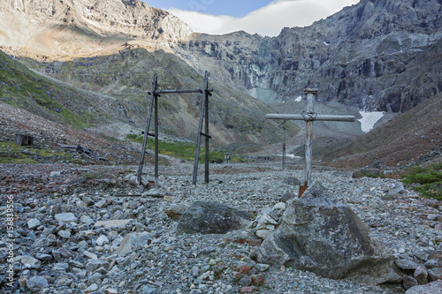 Abandoned Uranium mine in Marble Valley
Stalins Gulag camp (Borlug) in Kodar ridge photo