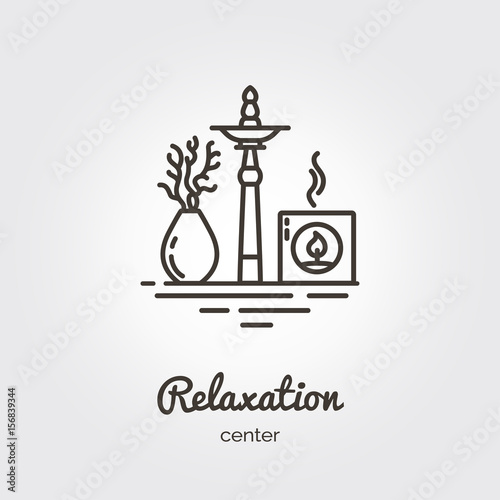 Relaxation center - logo template