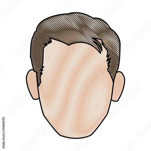 character man face comic pop art vector illustration