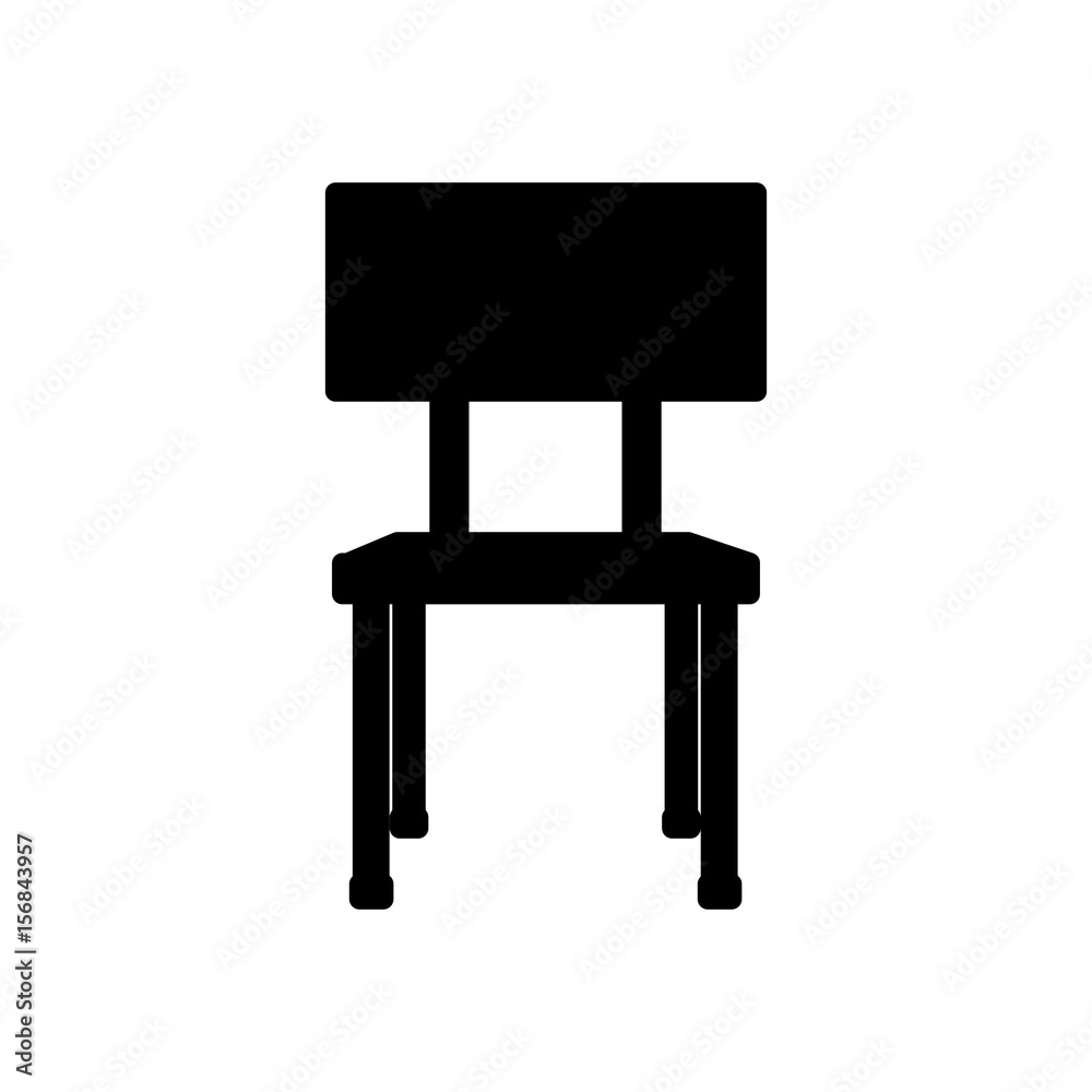 school chair equipment wooden metal vector illustration school chair equipment wooden metal vector illustration