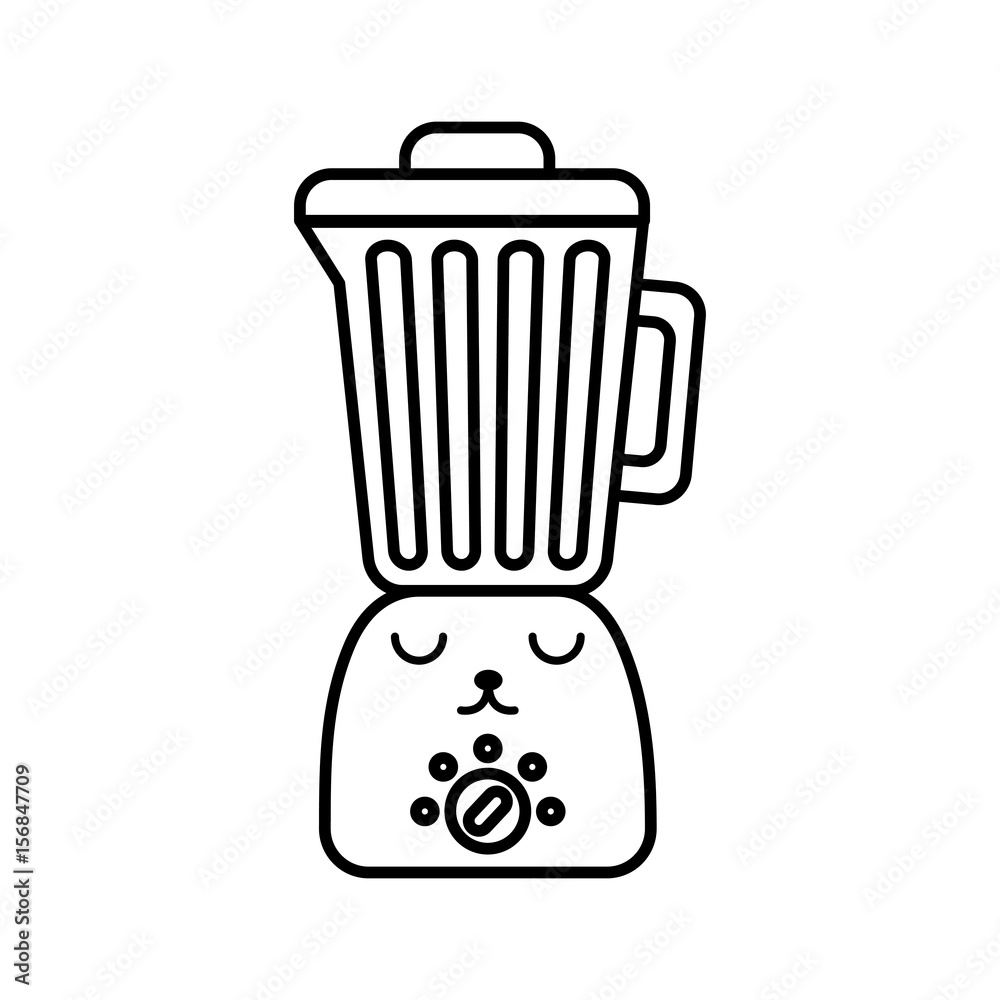 cute kawaii blender cartoon vector gtaphic design Stock Vector