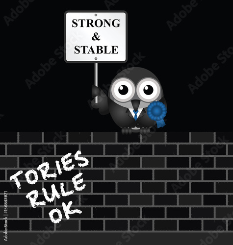 Conservative strong and stable political electioneering soundbite