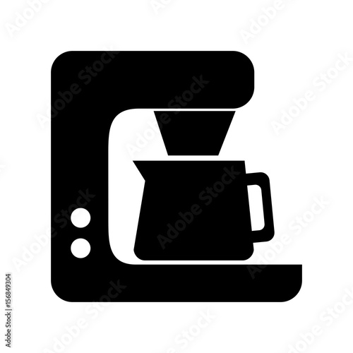 black coffe maker vector illustration graphic design