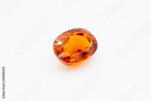 Topas on white background, Yellow topas, Yellow gems, Gem, yello