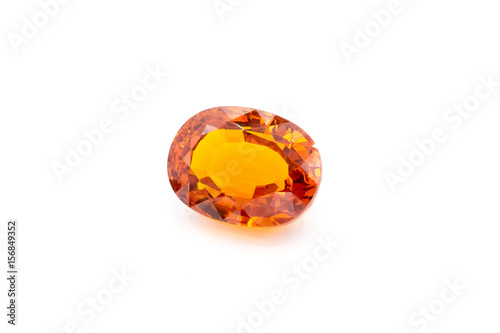 Topas on white background, Yellow topas, Yellow gems, Gem, yello