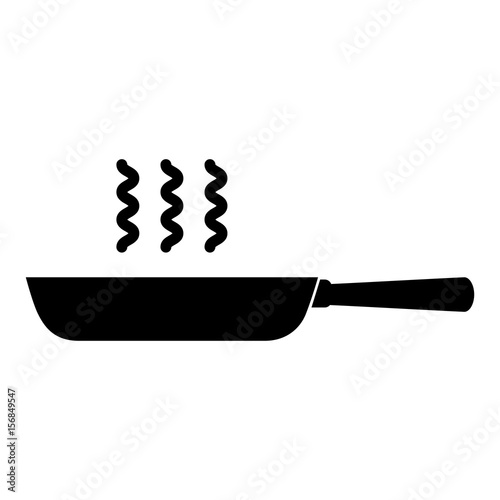 black Skillet vector illustration graphic design icon