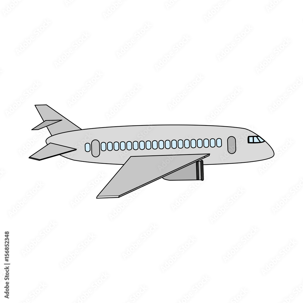 Fototapeta premium toy airplane child icon vector illustration graphic design