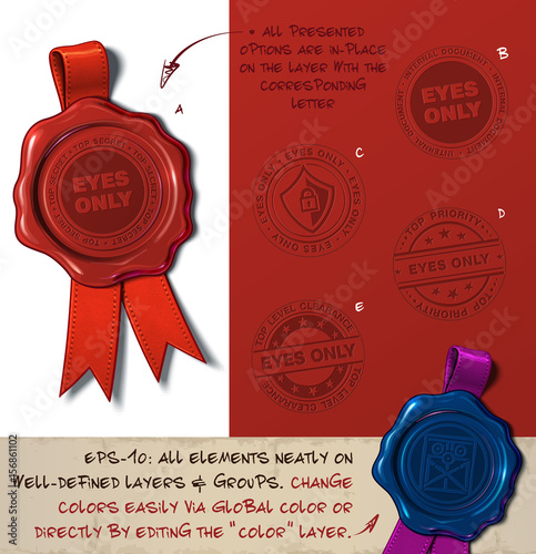 Wax Seal - Eyes Only