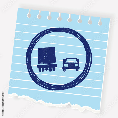 no overtaking doodle