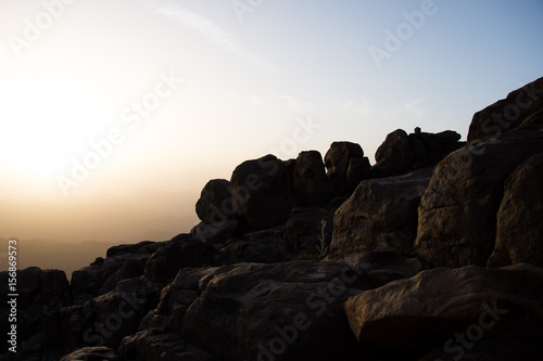 sunrise view at the top of mount Sinai