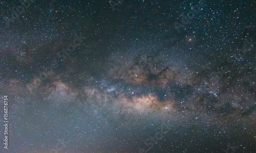 Close-up of Milky way galaxy with stars and space dust in the universe, Center of the Milky Way, Long Exposure image