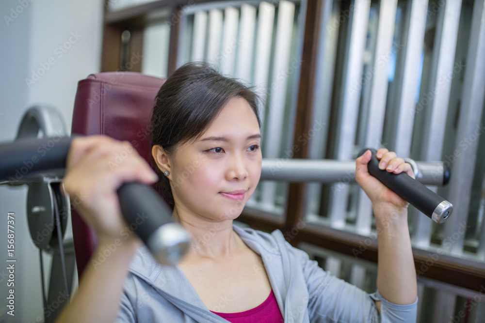 Asian woman exercis Asian woman exercis