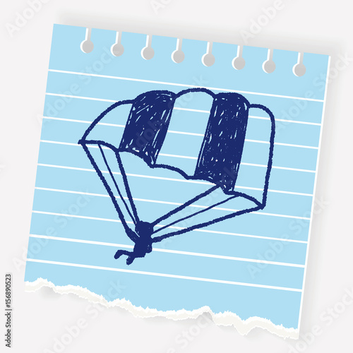 Hang gliding doodle