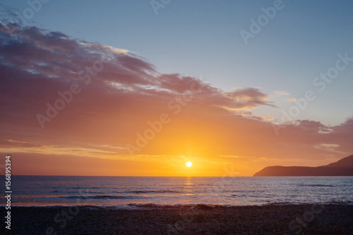 beautiful sea sunset