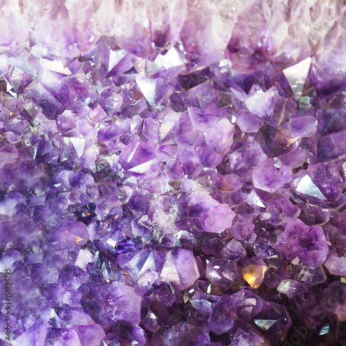 Details of Amethyst crystal texture for background photo