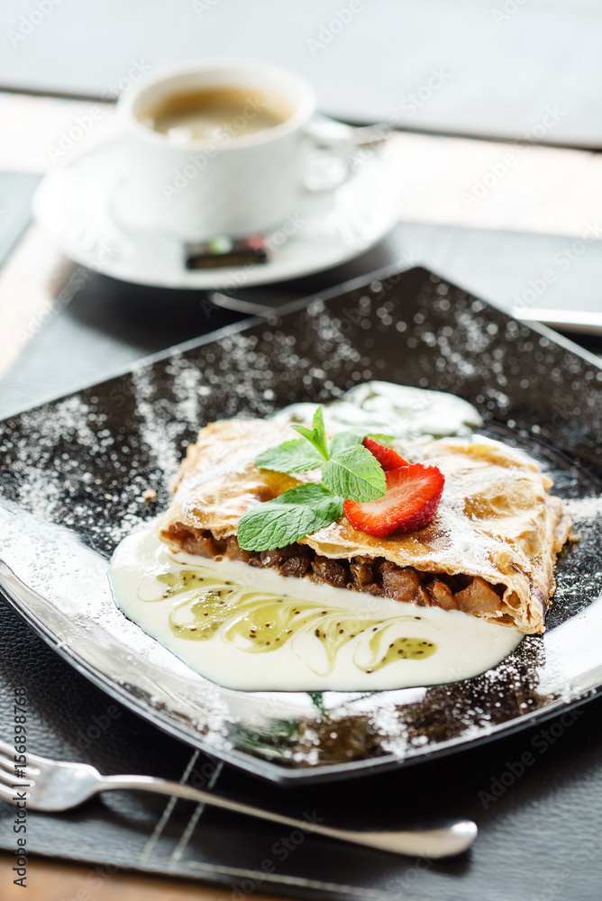 strudel with apple strudel with apple