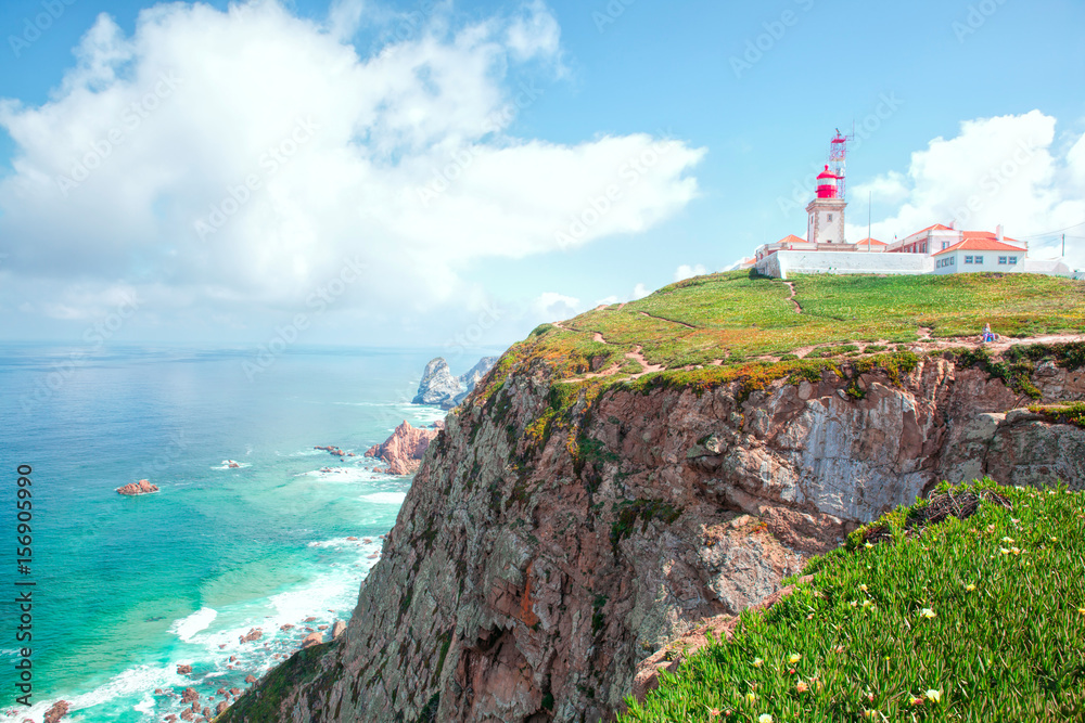 Portugal. Cabo da Roca and the lighthouse