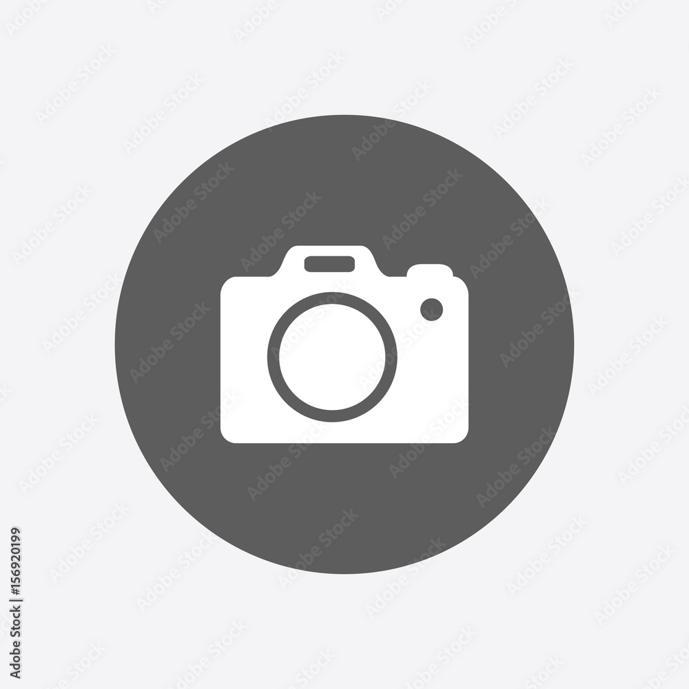 Photo camera symbol. DSLR camera sign icon. Digital camera. Flat design style. Photo camera symbol. DSLR camera sign icon. Digital camera. Flat design style.
