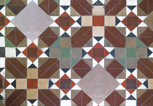 Old tiles pattern in vintage style