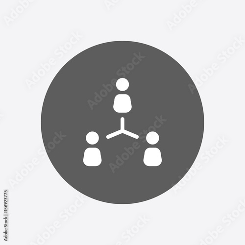 Communication concept. Social network single icon. Global technology. The network of social connections in the business.