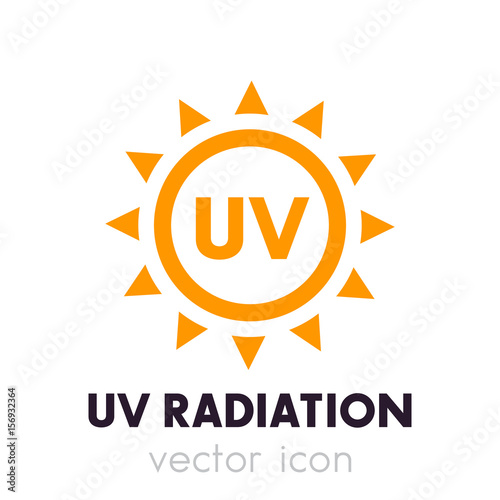 UV radiation vector icon
