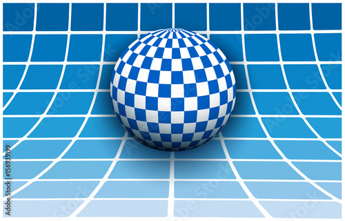 Background 3d white and blue