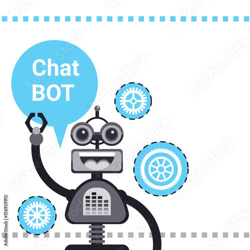 Free Chat Bot, Robot Virtual Assistance Element Of Website Or Mobile Applications, Artificial Intelligence Concept Vector Illustration