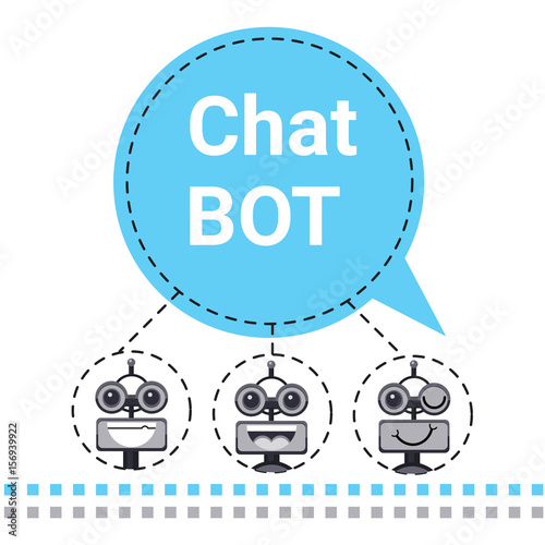 Free Chat Bot, Robot Virtual Assistance Element Of Website Or Mobile Applications, Artificial Intelligence Concept Vector Illustration