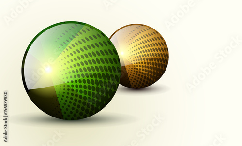 Abstract background 3d spheres