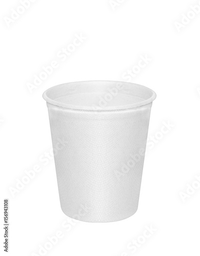 White Paper cup isolated on white background