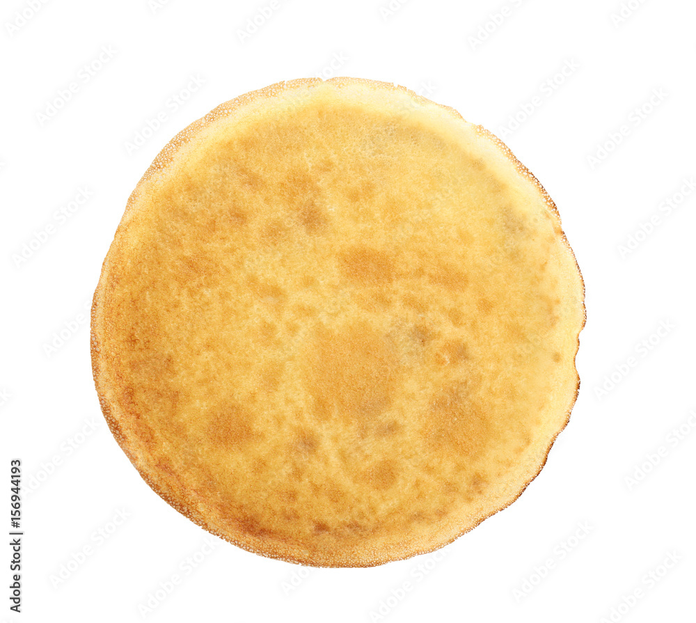 Tasty pancake, isolated on white Tasty pancake, isolated on white