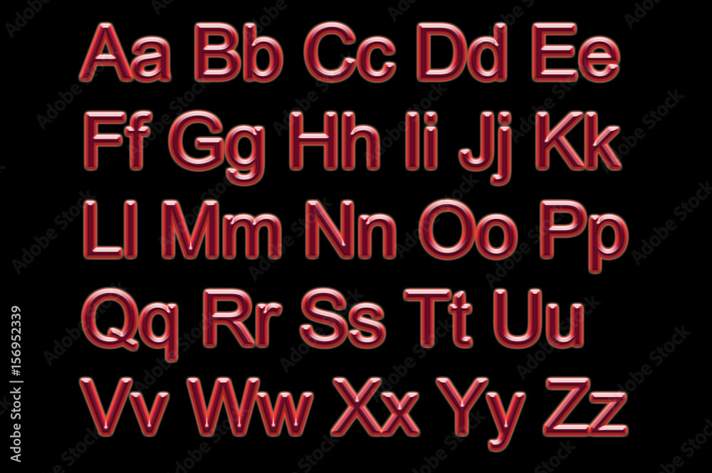 Neon alphabet all letters Neon alphabet all letters