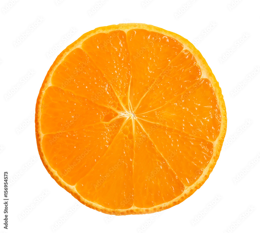 Slice of delicious citrus fruit on white background Slice of delicious citrus fruit on white background
