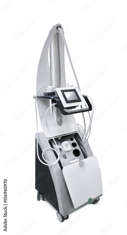 Modern equipment for spa salons on white background Modern equipment for spa salons on white background
