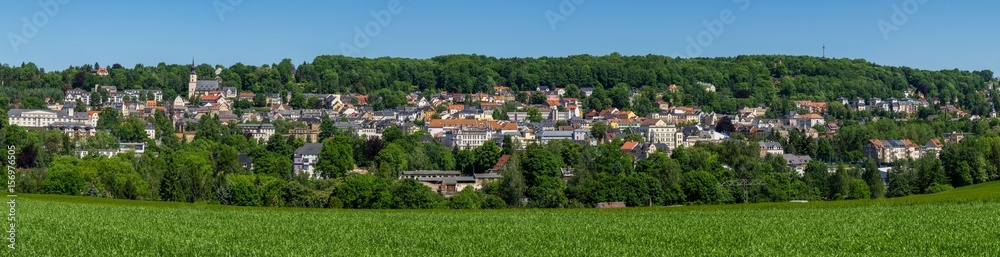 Panorama der Karl-May-Geburtsstadt Hohenstein-Ernstthal