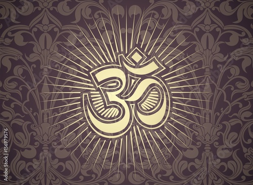 aum syllable, paisley design ,Hinduism, India