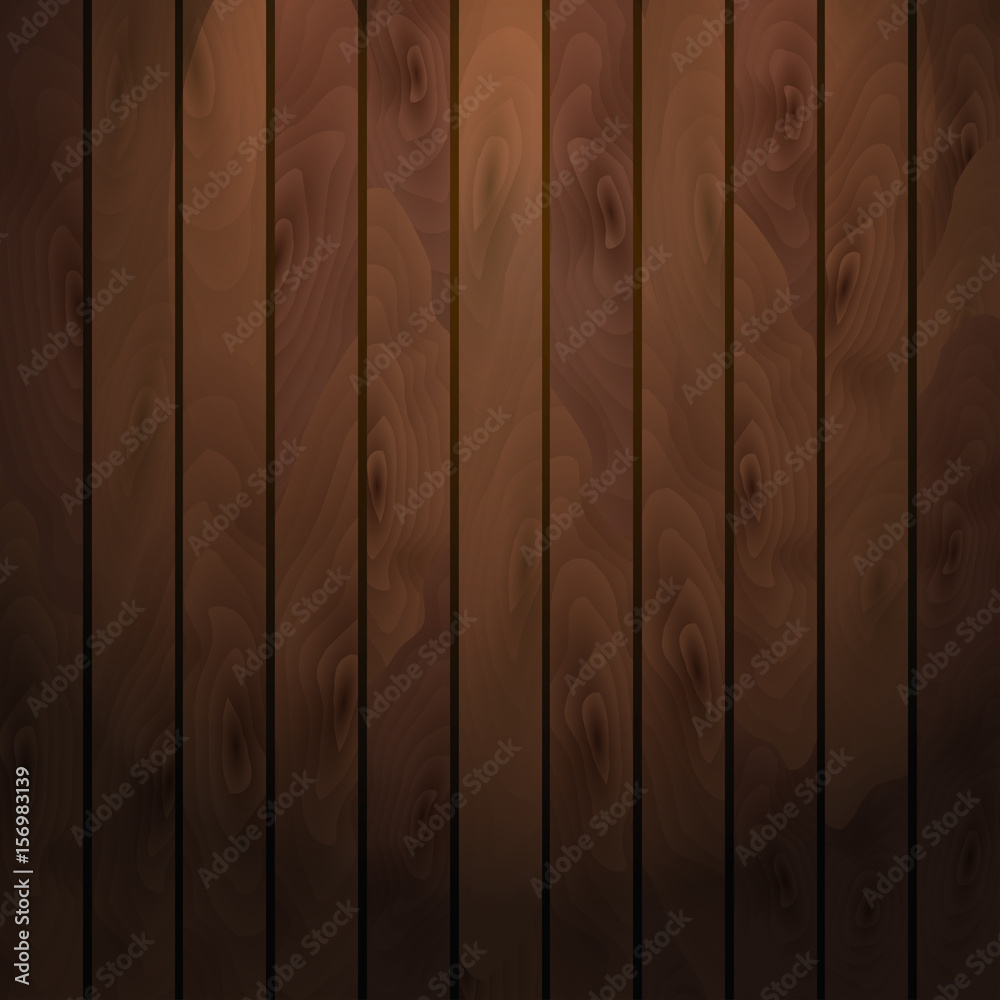 Naklejka premium Cartoon square vector background with wooden boards