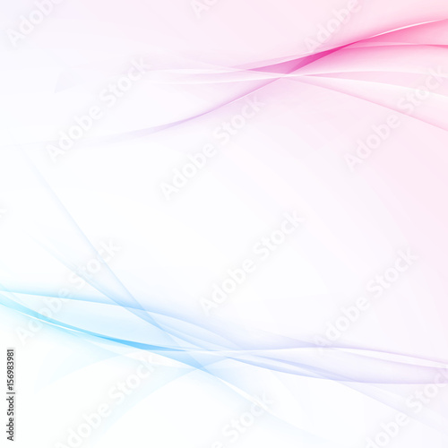 Modern transparent swoosh wave abstract composition