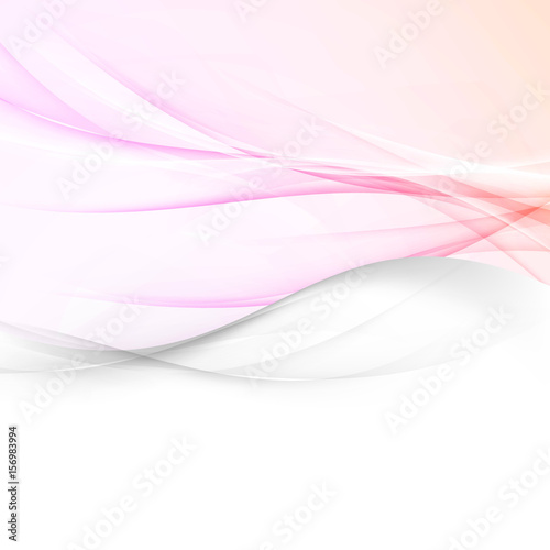 Soft pink color abstract wave layout